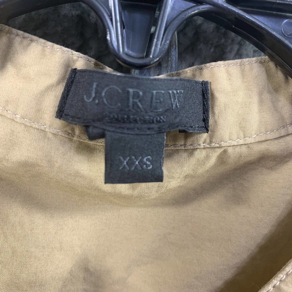 J Crew Collection Womens Shirt Dress Button Down Khaki 100% Cotton Sz XXS Brown - Picture 7 of 14